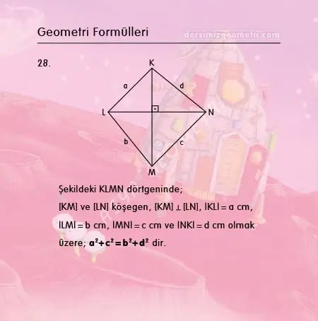 orthodiagonal quadrilateral formula